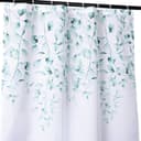 ANRO Duschvorhang FASTY Blätter Grün Polyester Anti-Schimmel Bild 2