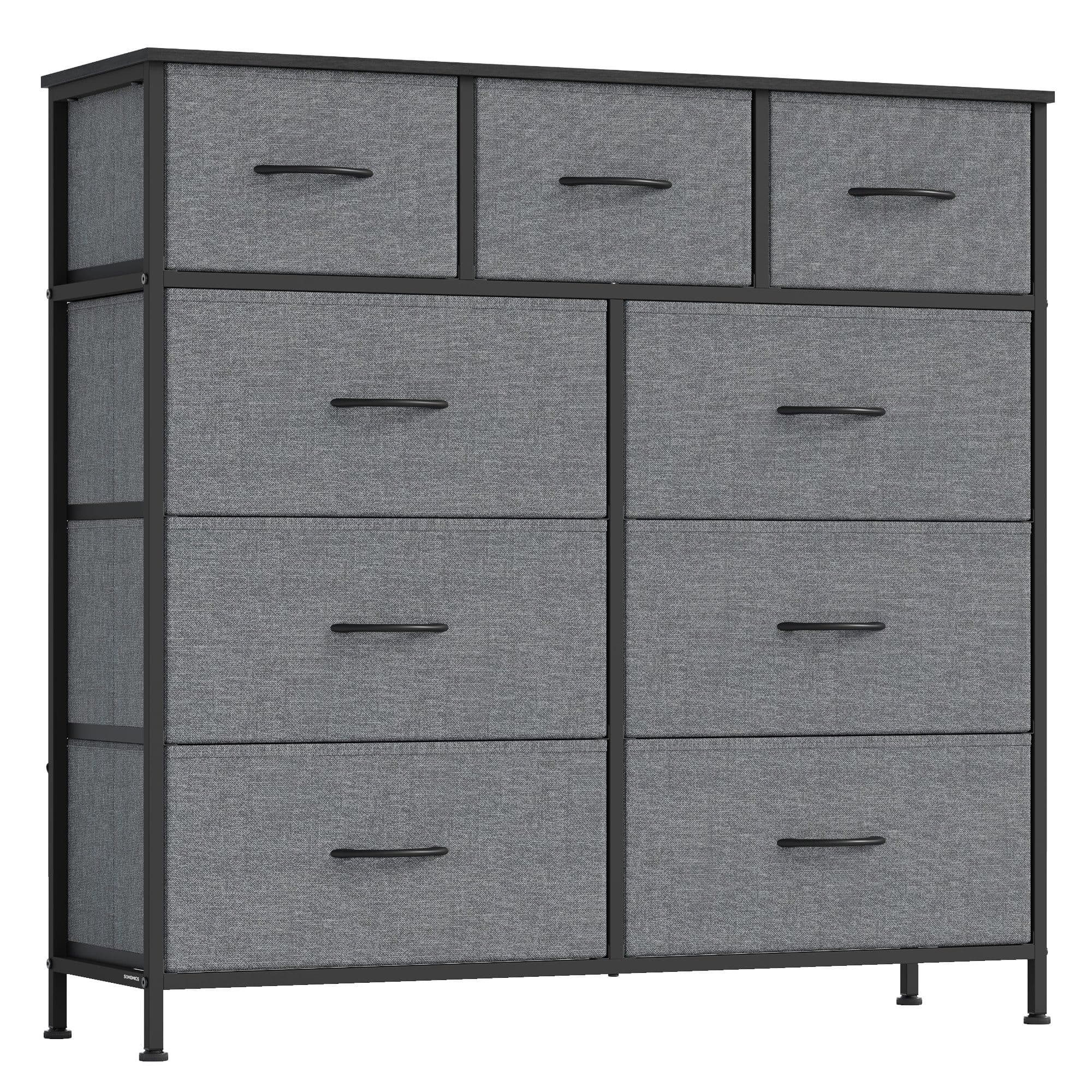 SONGMICS Kommode Schrank Aufbewahrung Stahl MDF Vliesstoff - Bild 2