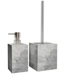 Sanilo Badaccessoire-Set Beton WC-Bürste und Seifenspender 2-tlg. Auswechselbarer Bürstenkopf Bild 2