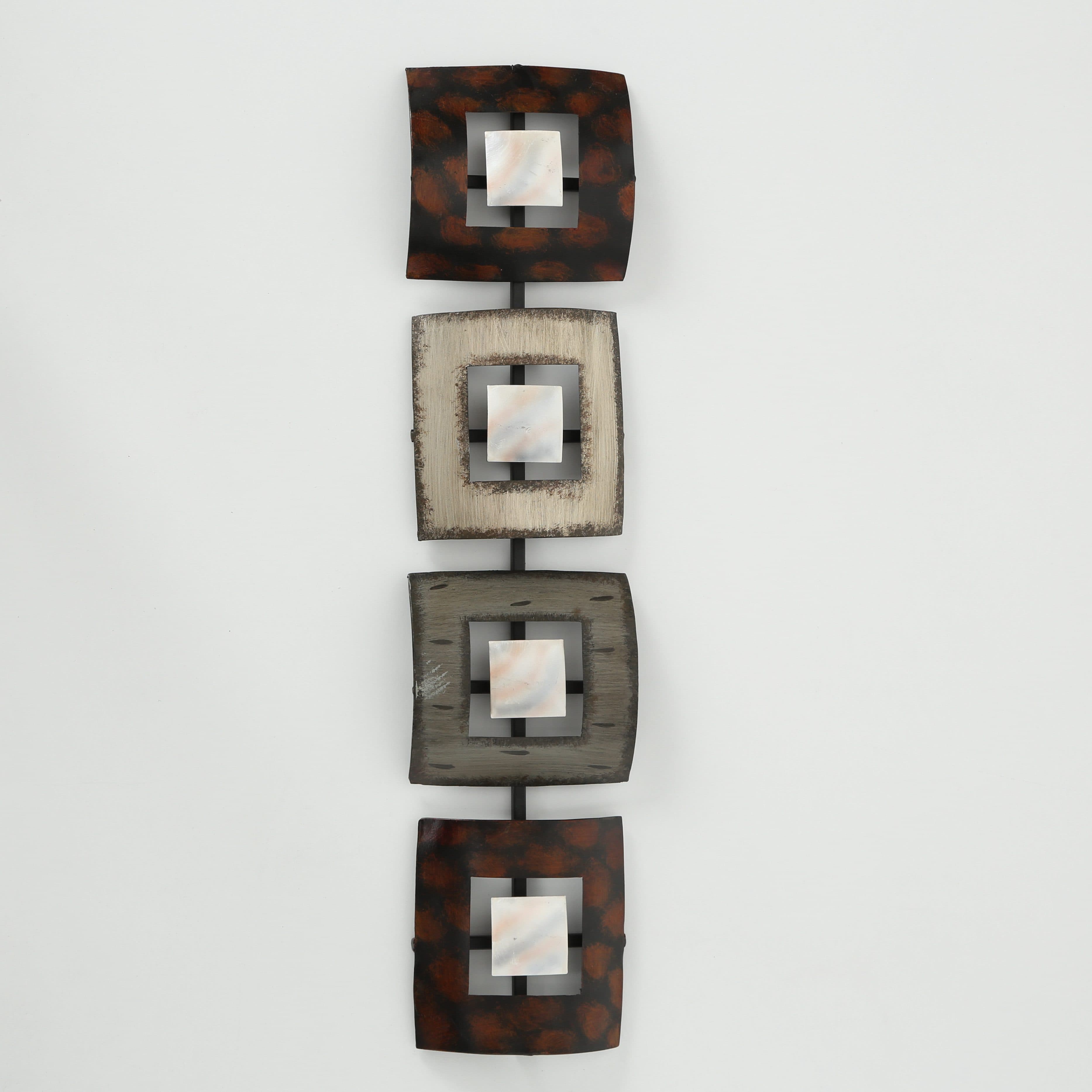 BOLTZE Wanddekoobjekt Eisen Relief Farbmix 77 cm