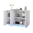 OKWISH Sideboard Weiß Hochglanz mit LED-Beleuchtung Bild 2