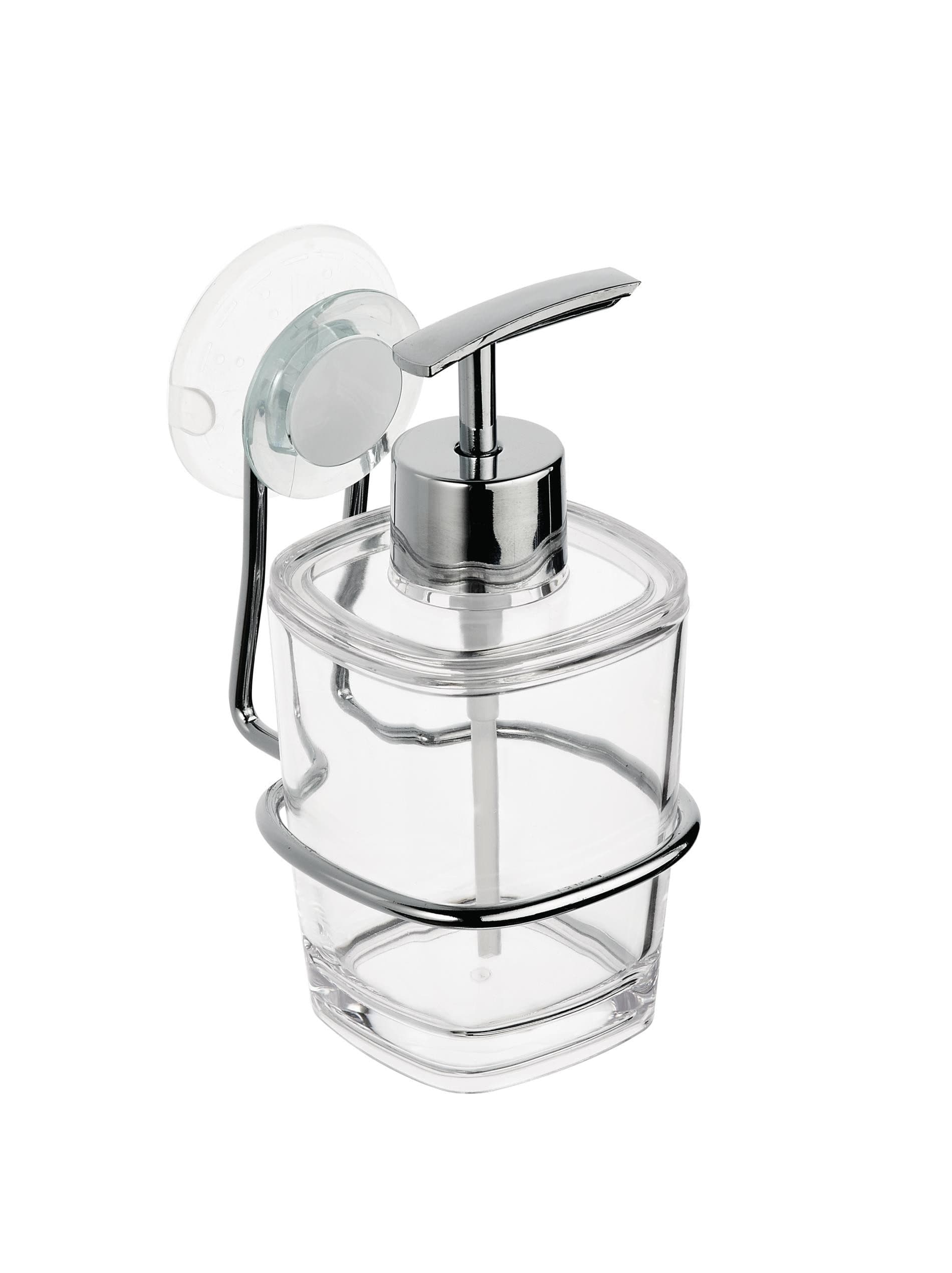 Ridder Seifenspender transparent mit Saugnapf - ohne Bohren