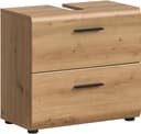 WELLTIME Waschbeckenunterschrank Florenz 60 cm Braun Schwarz Bild 2