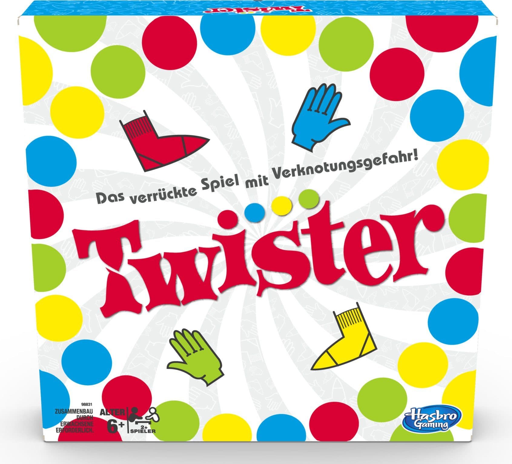Hasbro Spiel Twister, das verrückte Spiel, Made in Europe - Bild 2