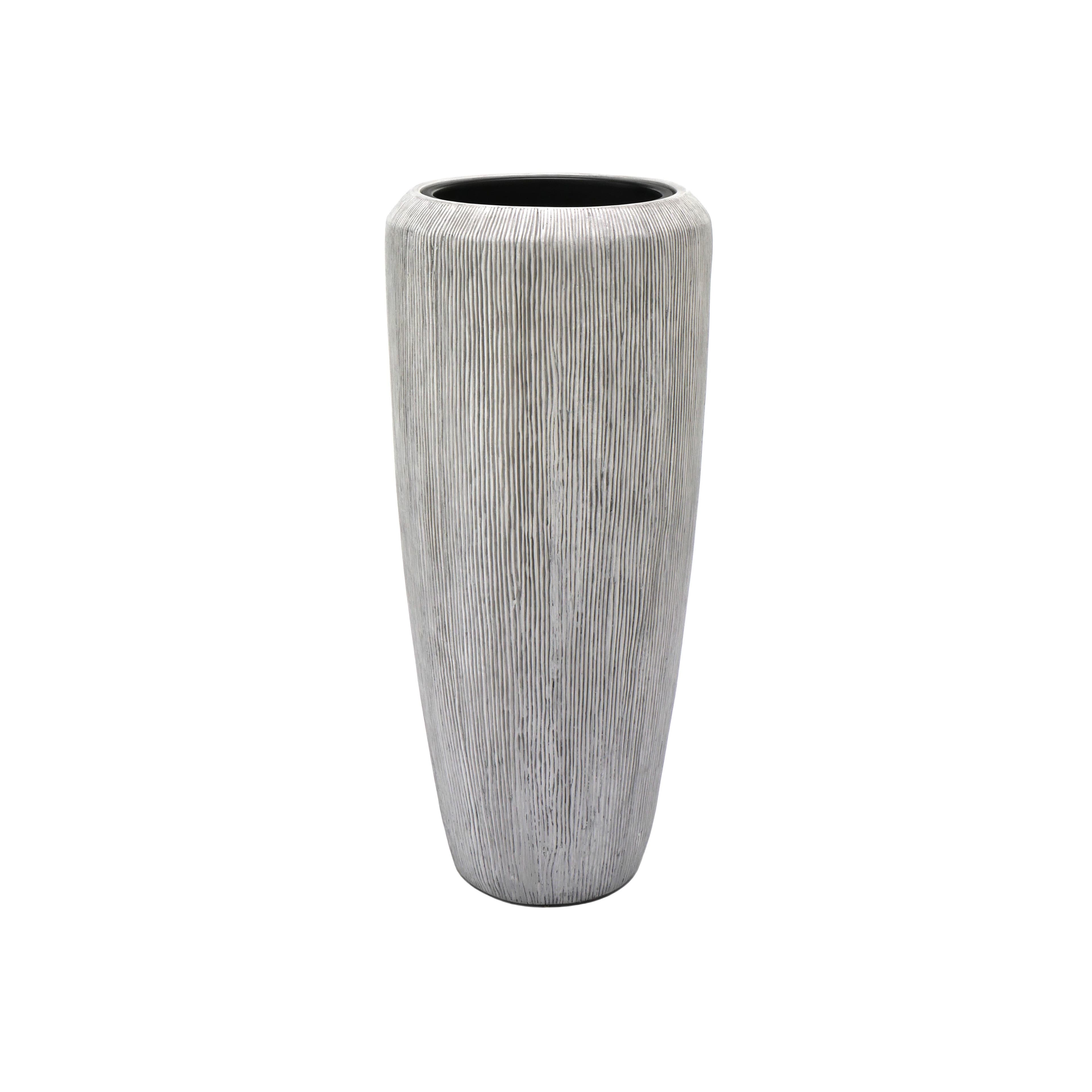 Flingora Bodenvase Esmee Grauweiß Fiberglas-Steingemisch - Bild 2