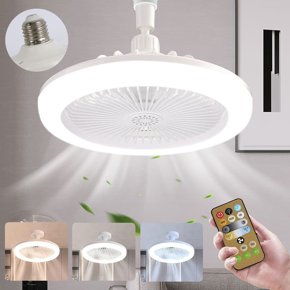 Rosnek Deckenventilator mit LED & Fernbedienung, 360° schwenkbar, dimmbar - Bild 2