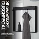 ShowerNIZR Duschregal Schwarz Bohrfrei Edelstahl 304 Bild 2