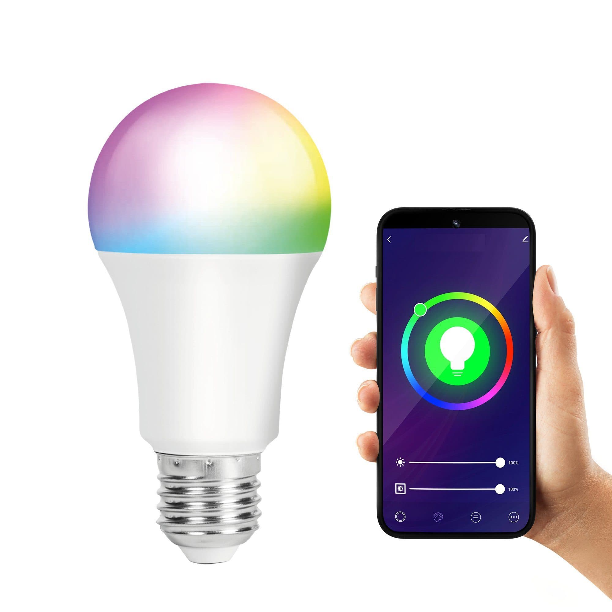 XCOAST Smarte E27 LED Lampe WLAN dimmbar bunt 800 Lumen - Bild 2