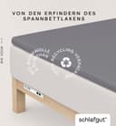 Schlafgut Spannbettlaken Pure Topper Bio-Baumwolle Grau Jersey-Elasthan Bild 2