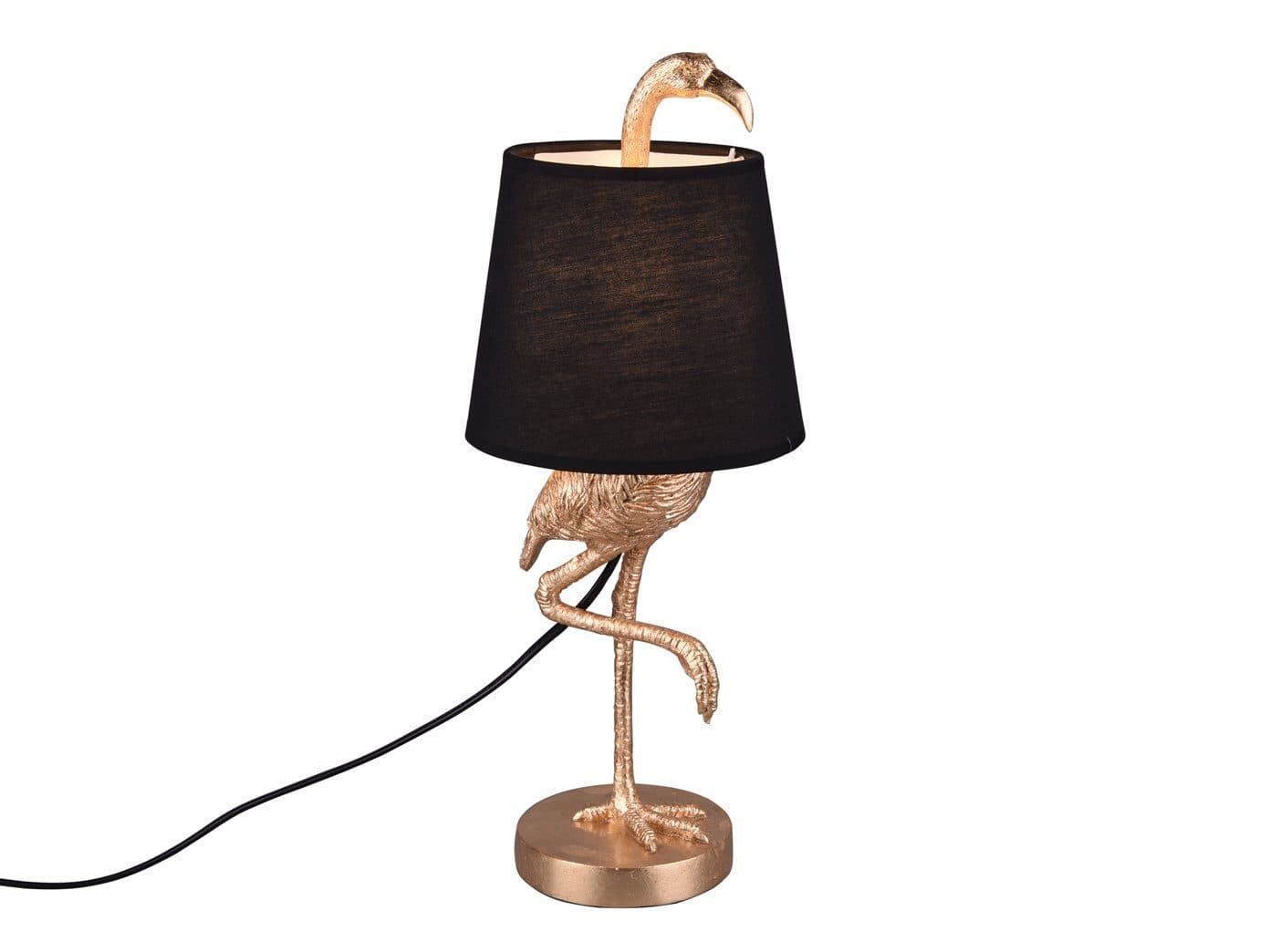 Reality Leuchten LED Tischleuchte Flamingo Gold Schwarz - Bild 2