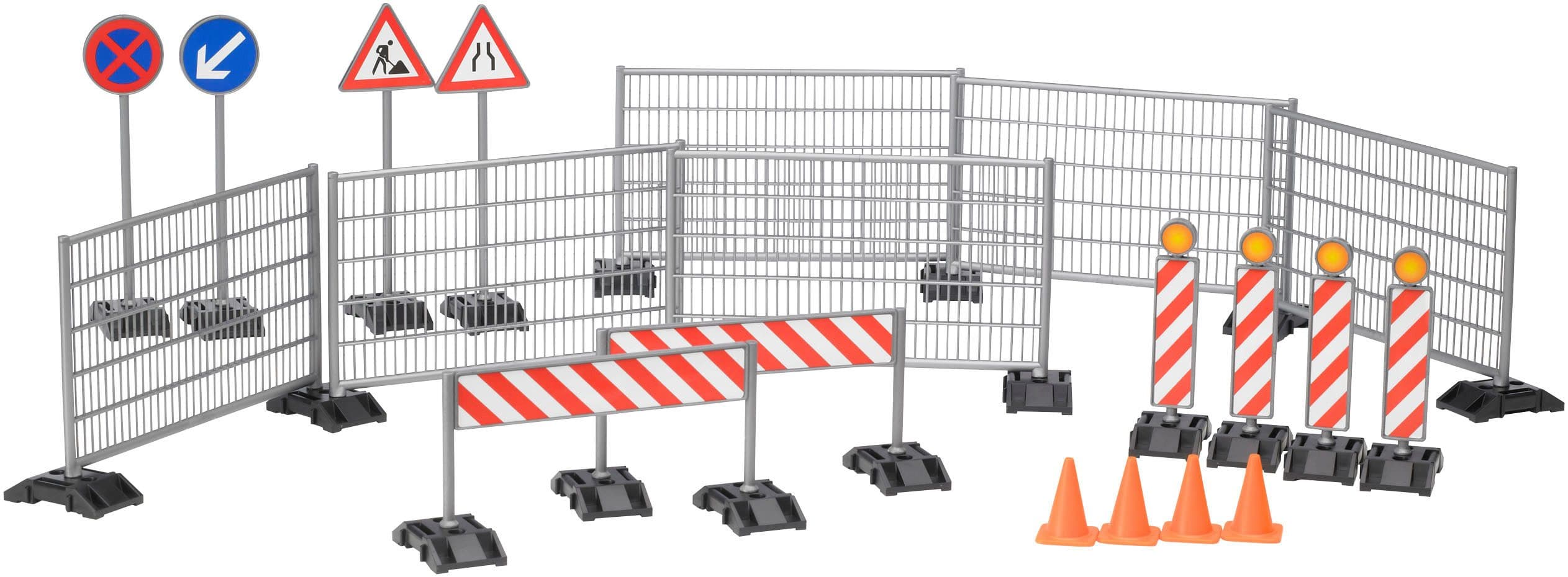 Bruder® Spielwelt bworld Baustellenset Zaun Schilder Pylonen (62007)
