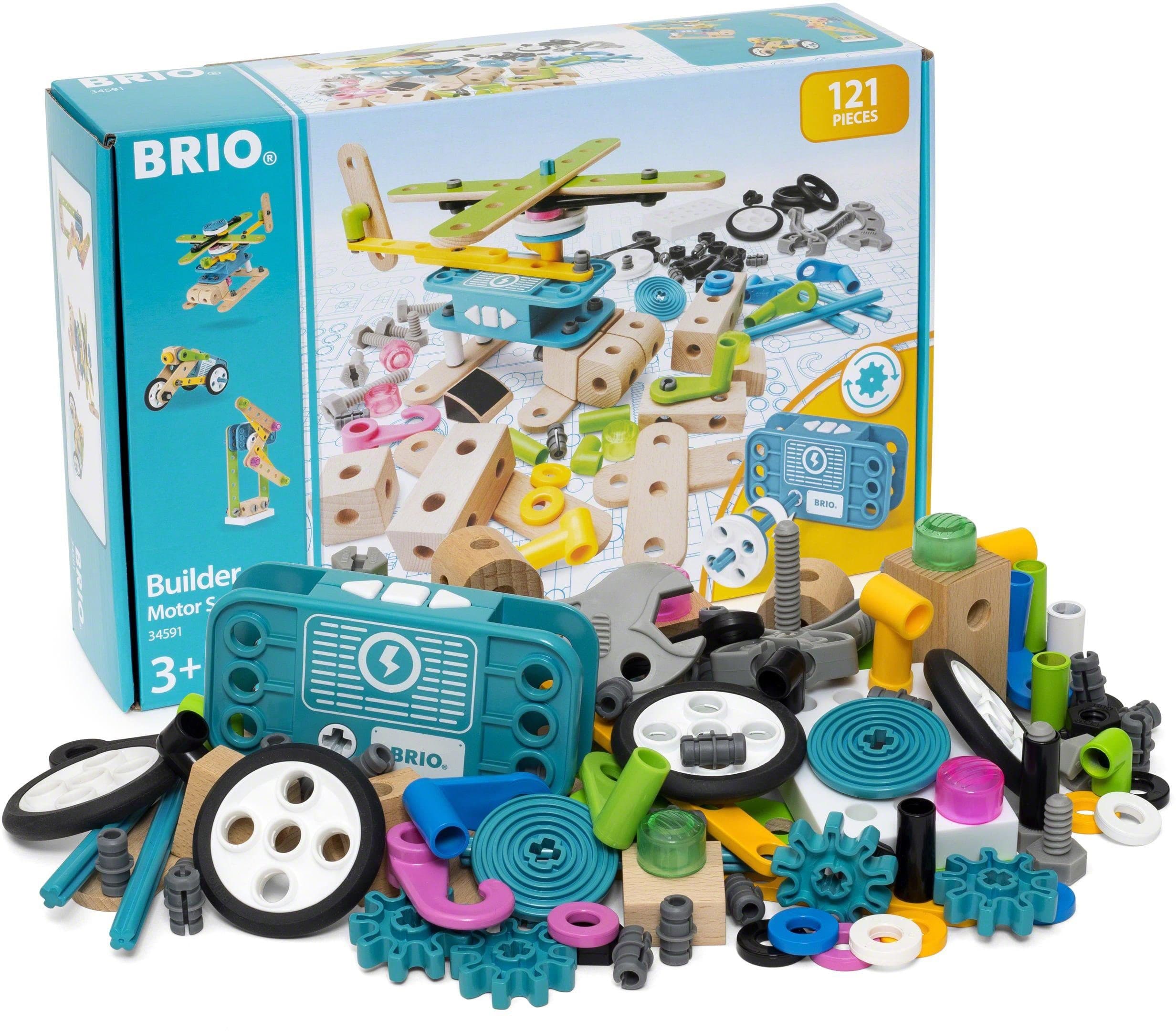 BRIO® Builder Motor-Set Konstruktions-Spielset 120 Teile mit Motor - Bild 2