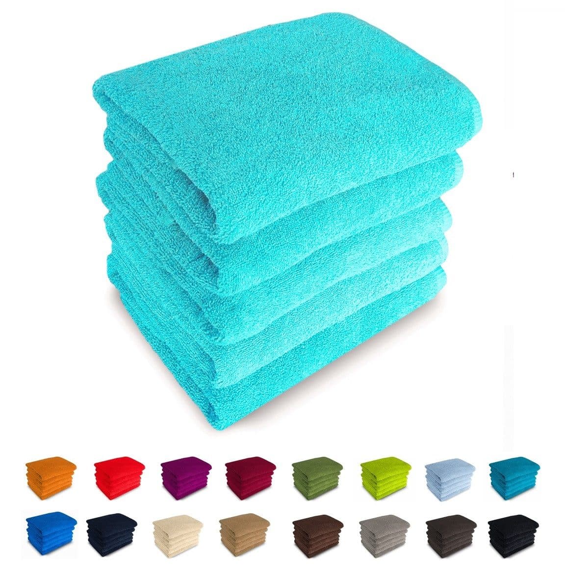 MatratzenL.A.B® Handtücher Rimini 500 g/m² Blau Frottier - Bild 2
