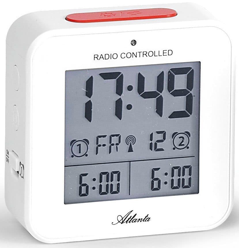 Atlanta Funkwecker 1880/0 Weiß Digital