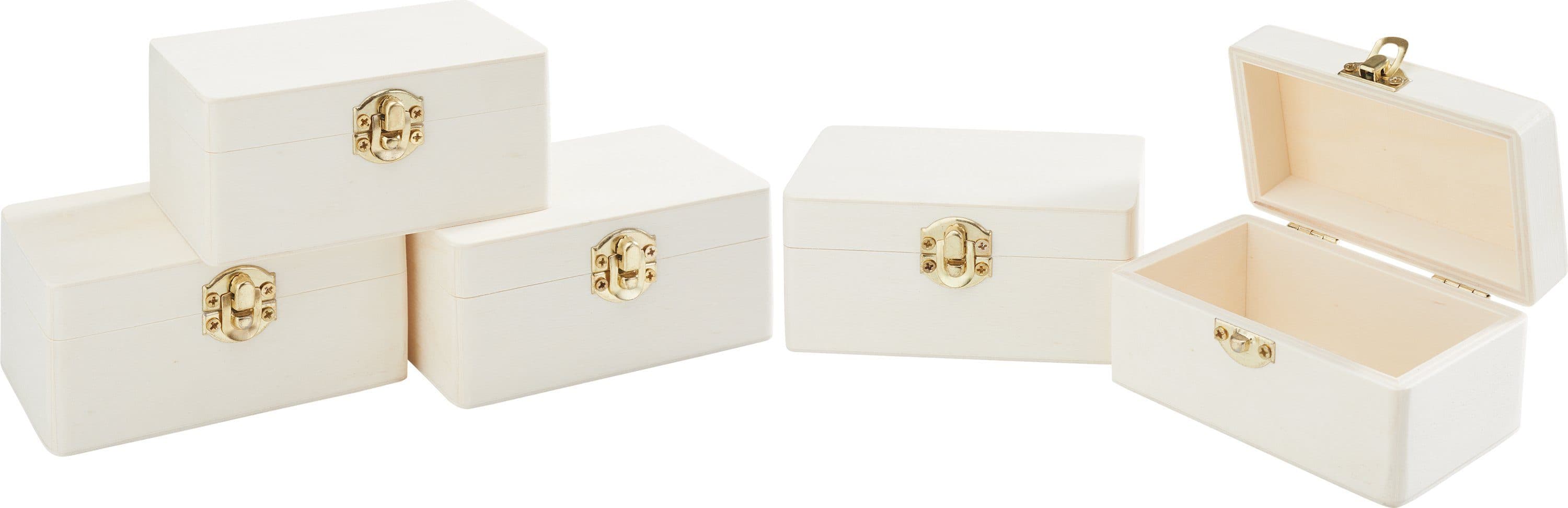 VBS Holzkästchen Rohholz 5 Stück