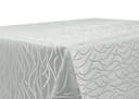 Beautex Tischdecke Streifen Grau Silber Bügelfrei Fleckabweisend Bild 2