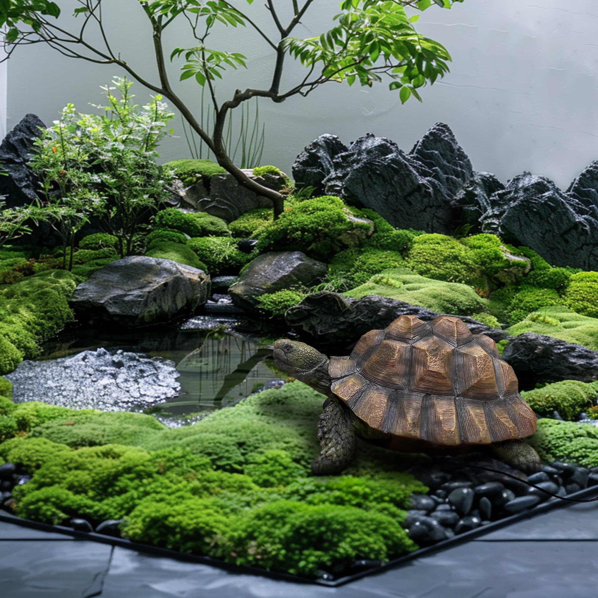 Köhko Gartenstecker Dekostein Schildkröte Polyresin - Bild 2