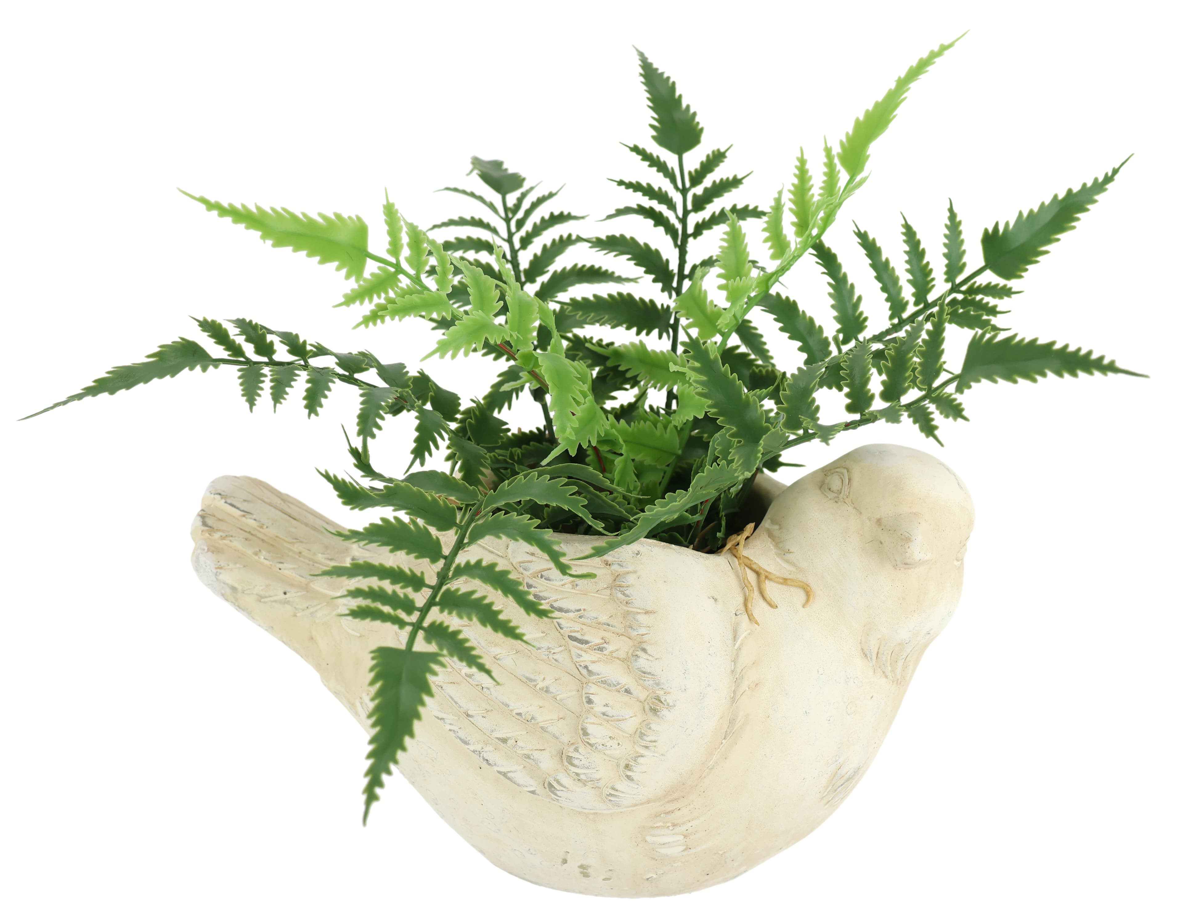 Kunstpflanze Farnbusch Vogelform Grün I.GE.A.