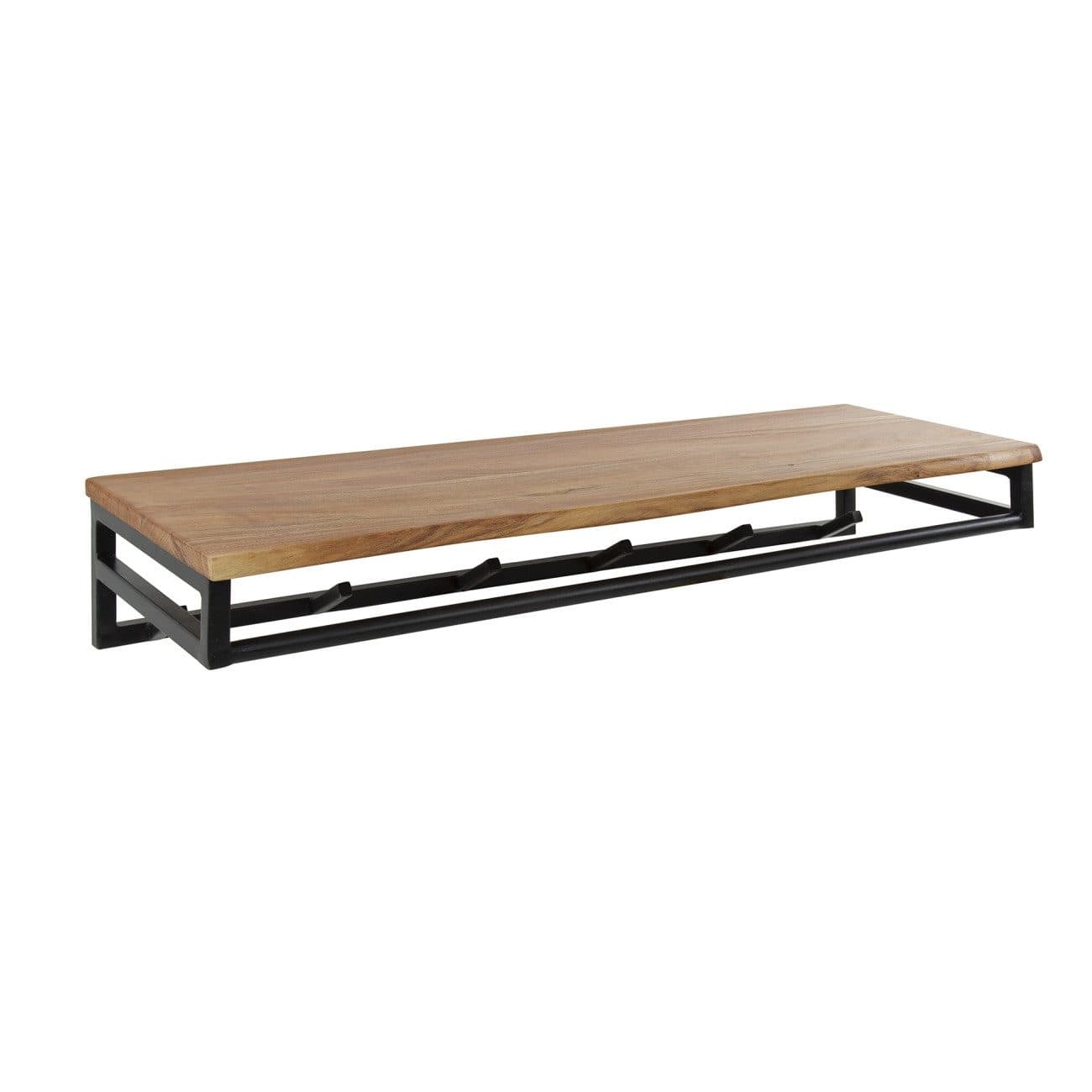 Feeling4Home Garderobe Flidna Akazie massiv mit Hutablage & 6 Haken - Bild 2