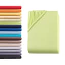 Hometex Premium Textiles Spannbettlaken Jersey 100% Baumwolle Grün Bild 2