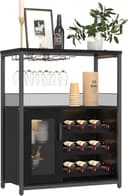 GarveeMore Weinschrank Weinregal Weinständer Barschrank mit Glashalter Bild 2