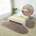 Bruno Banani Hochflor-Bettumrandung 3er-Set Taupe U-förmig Bild 2