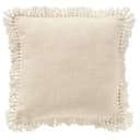 Dutch Decor Kissenhülle Uni 'Jonna' 45 x 45 cm Mit Fransen Weiß Bild 2