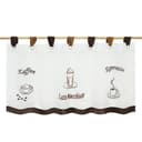 Joyswahl Scheibengardine Sophie 1 St. Schlaufen Transparent Voile Bistrogardine Kaffee-Store Muster Bild 2