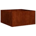 vidaXL Pflanzkübel Rostig Wetterfester Stahl 80x80x40 cm Bild 2
