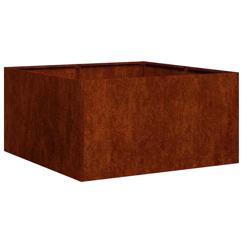 vidaXL Pflanzkübel Rostig Wetterfester Stahl 80x80x40 cm - Bild 2