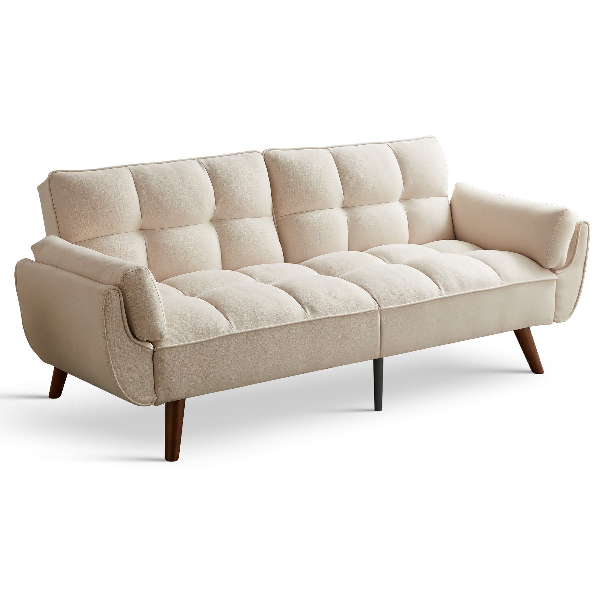 Jiexi Schlafsofa 190 cm Beige - Bild 2