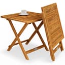 Casaria Klapptisch Akazie Beistelltisch Klappbar Wetterfest Bild 2