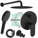 Hansgrohe Vernis Blend Duschanlage Matt Schwarz inkl. BOFLER Brauseset Bild 2
