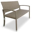 Casaria Gartenbank Creme Wetterfest 320kg Polyrattan Bild 2