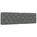 vidaXL Bett Kopfteil-Kissen Dunkelgrau 180 cm Stoff Bild 2