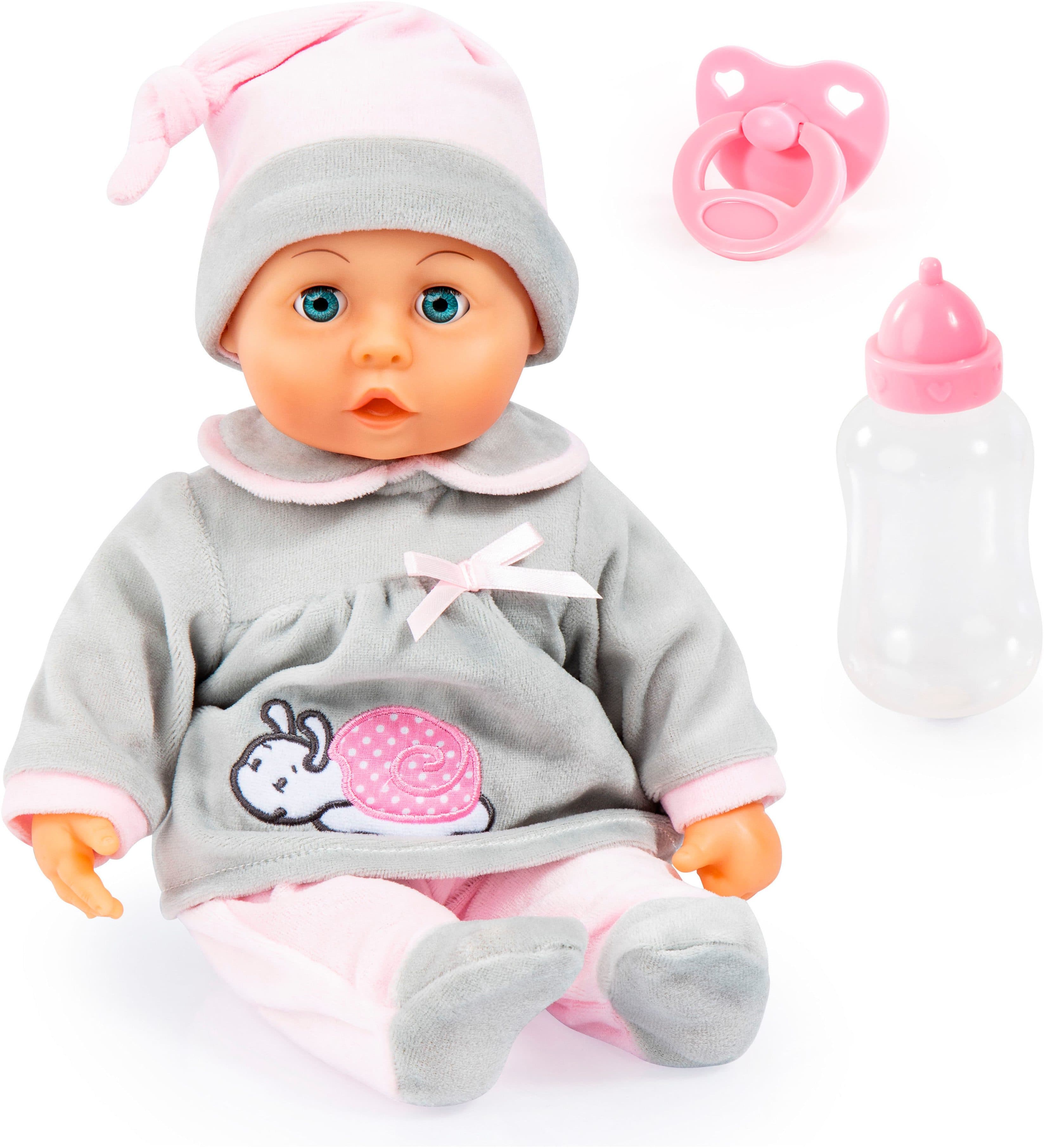 Babypuppe BAYER First Words Baby 38 cm mit Schlafaugen und Geräuschen - Bild 2