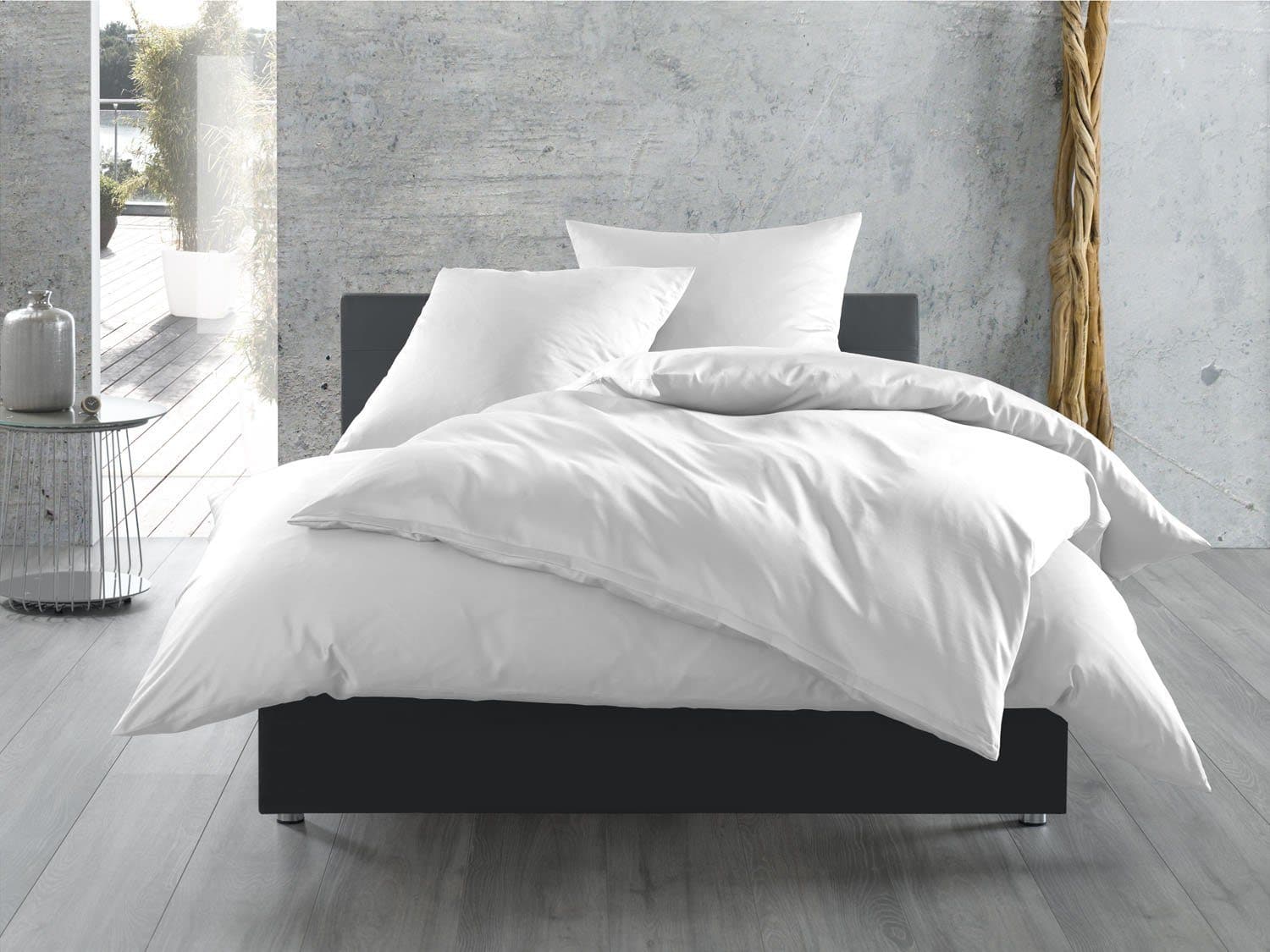 BETTWAESCHE-MIT-STIL Bettwäsche Mako Satin Einfarbig - Bild 2