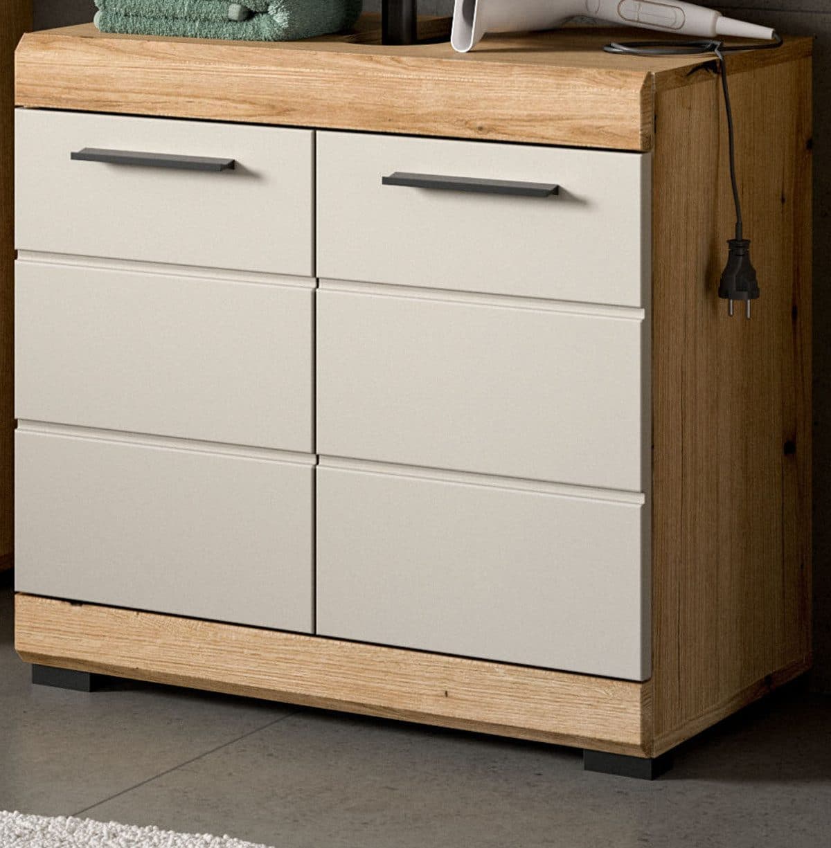 Inn.Furn Waschbeckenunterschrank Shawn 2-türig Eiche Sand - Bild 2