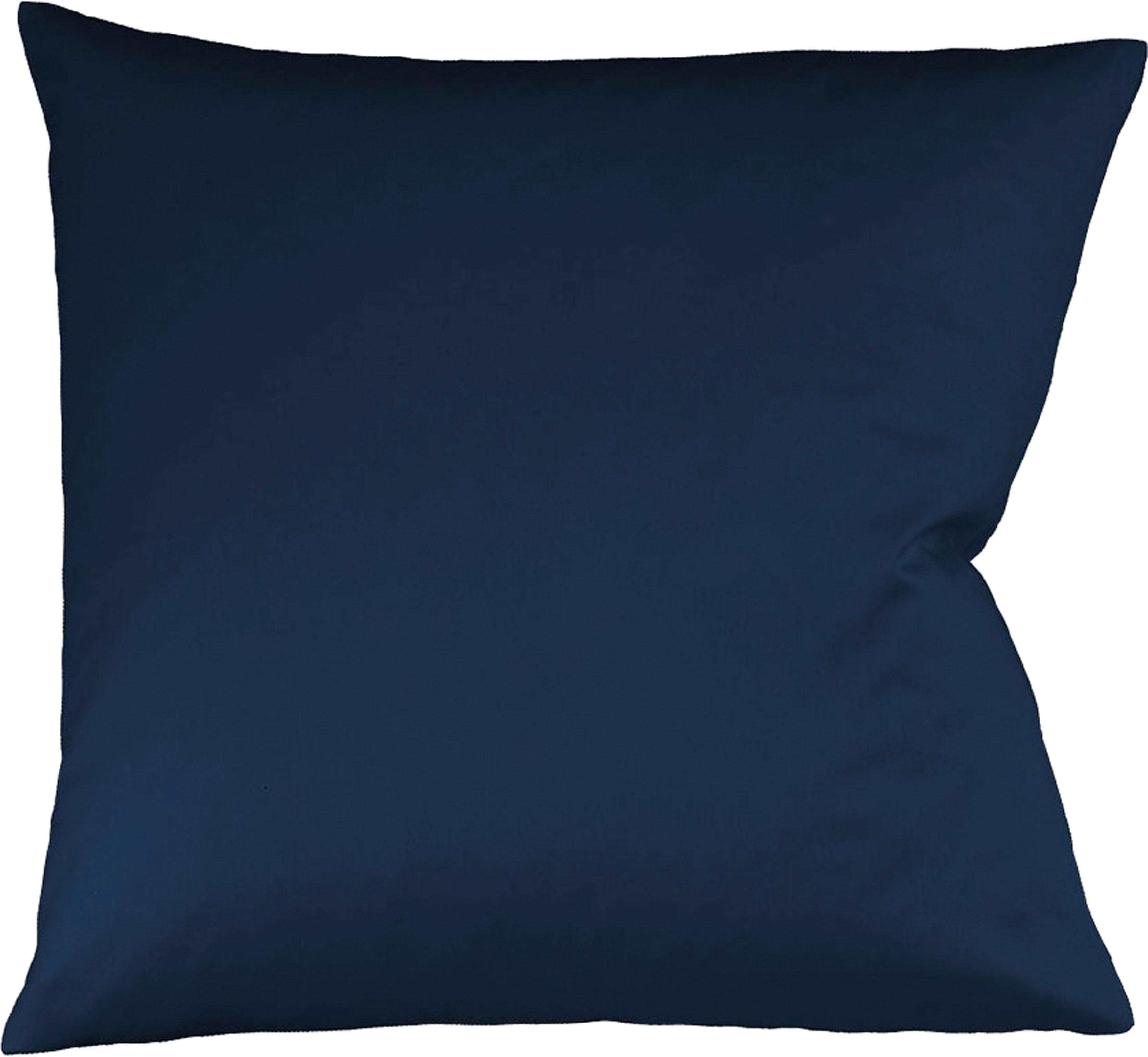 Fleuresse Kissenbezug Colours Mako Satin 100% Baumwolle nachtblau - Bild 2