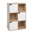 Mondeer Bücherregal Aufbewahrungsregal 6 Fächer Weiß Bild 2