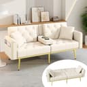 Flieks Sofa klappbar Schlafsofa mit Liegefunktion und Getränkehalter Bild 2