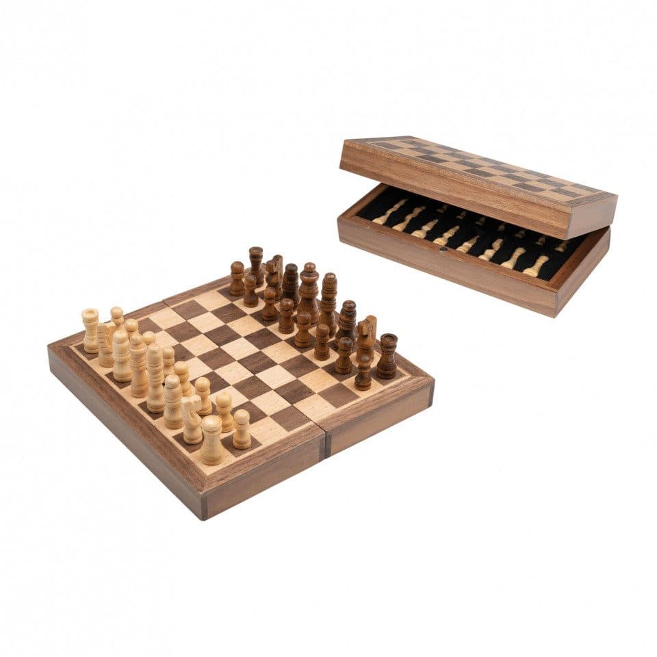 Philos Schachkassette 2760 mit Schachfiguren, Feld 16 mm, Königshöhe 39 mm
