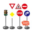 alldoro Spiel-Verkehrszeichen XL Verkehrsset mit Ampel & 6 Schildern Bunt Bild 2