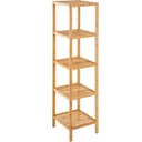 tectake Badregal Paola Bambus Standregel Modern Braun Bild 2