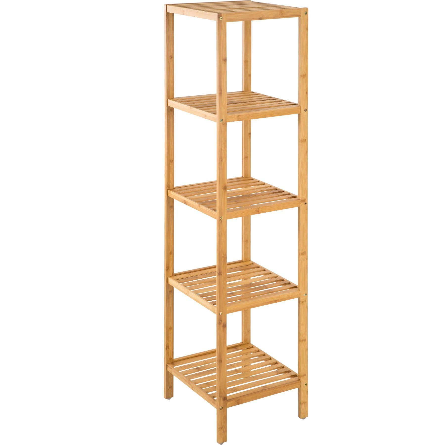 tectake Badregal Paola Bambus Standregel Modern Braun - Bild 2