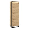 Compleo Kleiderschrank LIMA Schwarz Push-to-Open Modern Loft Bild 2