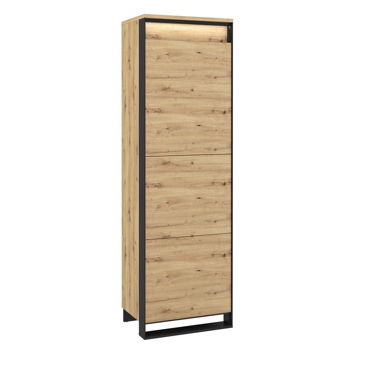 Compleo Kleiderschrank LIMA Schwarz Push-to-Open Modern Loft - Bild 2