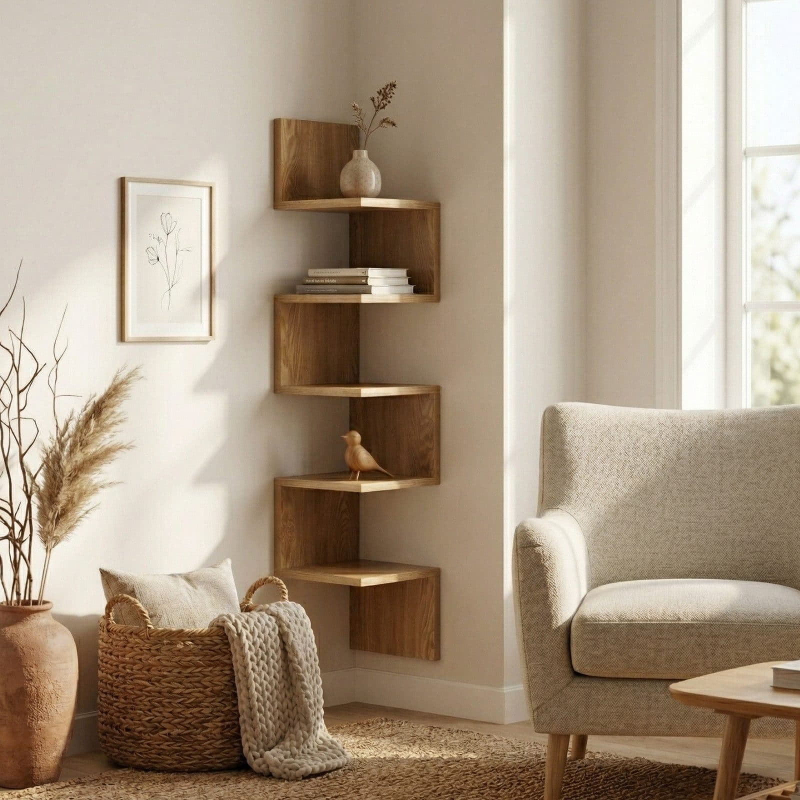 EDAXO Wandregal VICO Braun Modernes Design - Bild 2