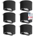 linovum LED Aufbaustrahler 6x SMOL schwenkbar Schwarz Bild 2