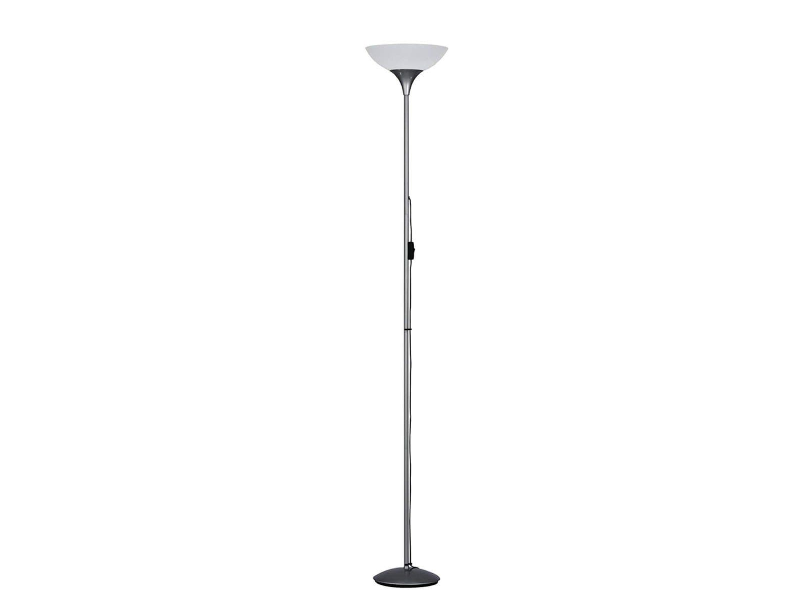 Reality Leuchten LED Deckenfluter Stehlampe Silber Weiß 180cm - Bild 2